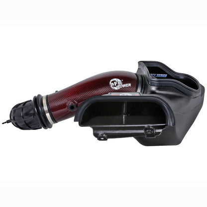 aFe Track Series Carbon Fiber Cold Air Intake - Red | 2023-2025 Ford F150 Raptor R