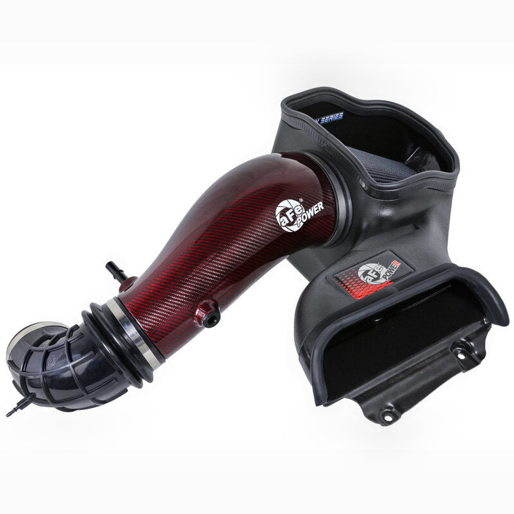 aFe Track Series Carbon Fiber Cold Air Intake - Red | 2023-2025 Ford F150 Raptor R