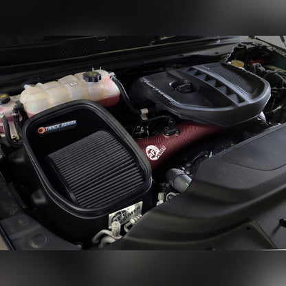 aFe Track Series Carbon Fiber Cold Air Intake - Red Kevlar | 2025-2026 Ram 1500