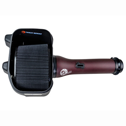 aFe Track Series Carbon Fiber Cold Air Intake - Red Kevlar | 2025-2026 Ram 1500