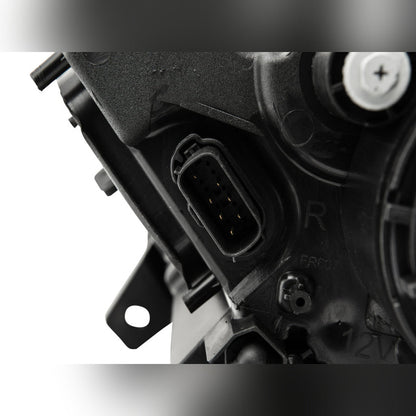 Raxiom Projector Headlights - Black Housing, Clear Lens, OEM HID Bulbs | 2018-2022 Ford Mustang