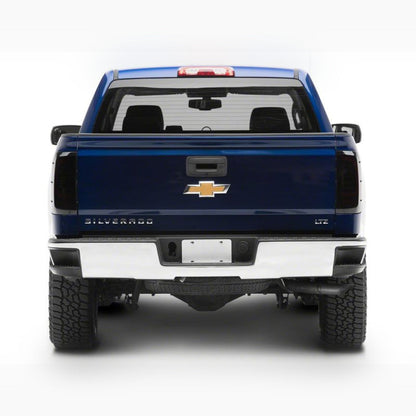 Raxiom Axial Series LED Tail Lights - Black Housing, Smoked Lens | 2015-2019 Chevy Silverado 3500HD