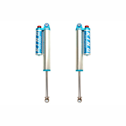 King Shocks 2.5 Adjustable Piggyback Reservoir Rear Shocks - Pair | 2011-2014 Chevy Silverado 3500HD