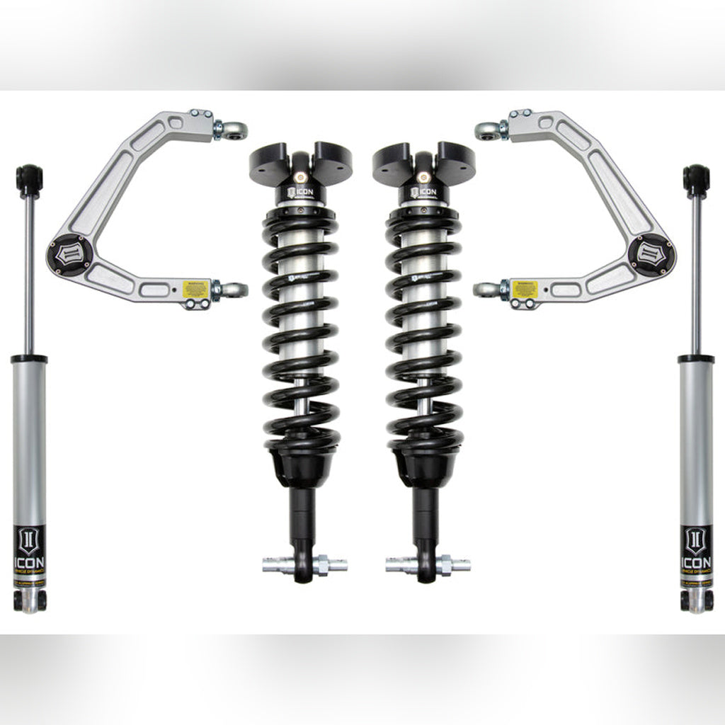 ICON Stage 2 Adjustable Suspension System - 1.5-3.5 in Lift w/ Billet UCA | 2019-2023 GMC Sierra 1500