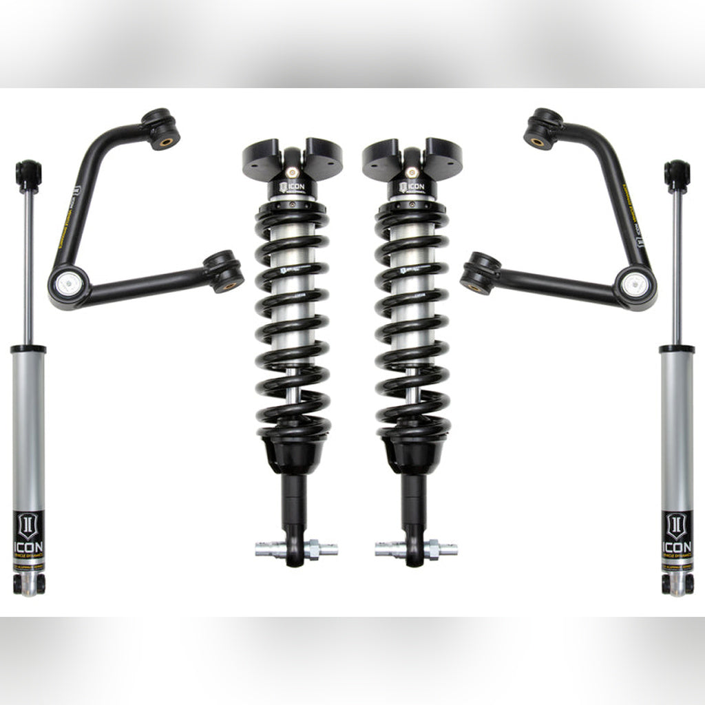ICON Stage 2 Adjustable Suspension System - 1.5-3.5 in Lift w/ Tubular UCA | 2019-2023 GMC Sierra 1500