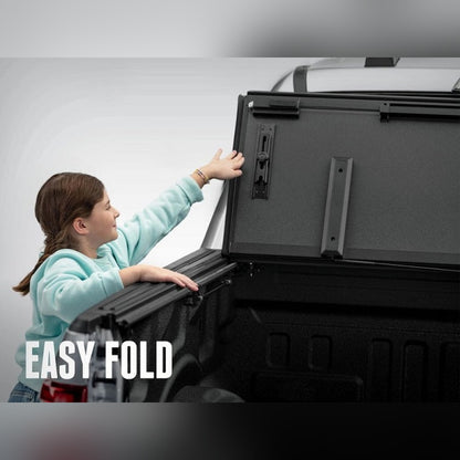 BAK BAKFlip MX4 Hard Folding Bed Cover - 5 ft 7 in Bed w/ EZ-Lift | 2015-2020 Ford F150