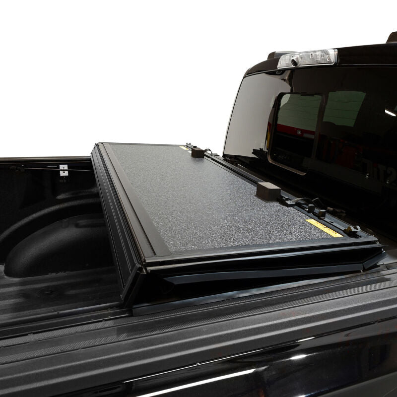 Westin 5ft 7in Hard Tri-Fold Tonneau Cover - Black | 2022-2025 Ford F150 Lightning - Stateside Performance - Tonneau Covers - Hard Fold - Westin - Westin 5ft 7in Hard Tri-Fold Tonneau Cover - Black | 2022-2025 Ford F150 Lightning