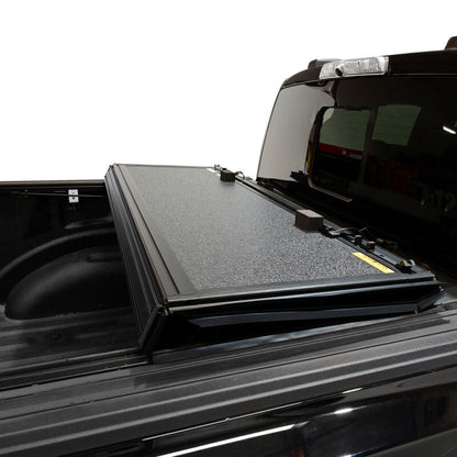 Westin 5ft 7in Hard Tri-Fold Tonneau Cover - Black | 2022-2025 Ford F150 Lightning - Stateside Performance - Tonneau Covers - Hard Fold - Westin - Westin 5ft 7in Hard Tri-Fold Tonneau Cover - Black | 2022-2025 Ford F150 Lightning