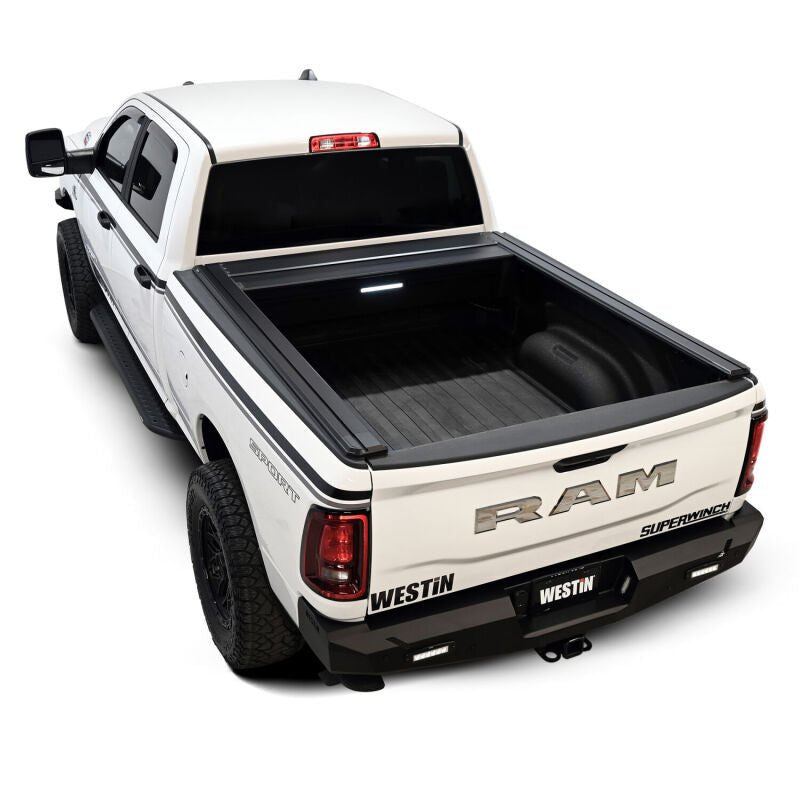 Westin Electric Retractable Bed Cover - 6 ft 4 in Bed, Black | 2019-2025 Ram 2500 - Stateside Performance - Tonneau Covers - Retractable - Westin - Westin Electric Retractable Bed Cover - 6 ft 4 in Bed, Black | 2019-2025 Ram 2500