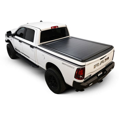 Westin Electric Retractable Bed Cover - 6 ft 4 in Bed, Black | 2019-2025 Ram 2500 - Stateside Performance - Tonneau Covers - Retractable - Westin - Westin Electric Retractable Bed Cover - 6 ft 4 in Bed, Black | 2019-2025 Ram 2500