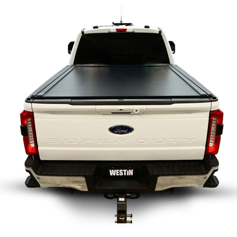 Westin Manual Retractable Bed Cover - 6 ft 10 in Bed - Black | 2017-2022 Ford F250 Super Duty - Stateside Performance - Tonneau Covers - Roll Up - Westin - Westin Manual Retractable Bed Cover - 6 ft 10 in Bed - Black | 2017-2022 Ford F250 Super Duty