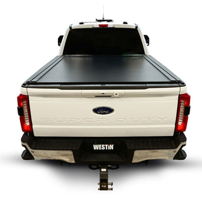 Westin Manual Retractable Bed Cover - 6 ft 10 in Bed - Black | 2017-2022 Ford F250 Super Duty - Stateside Performance - Tonneau Covers - Roll Up - Westin - Westin Manual Retractable Bed Cover - 6 ft 10 in Bed - Black | 2017-2022 Ford F250 Super Duty