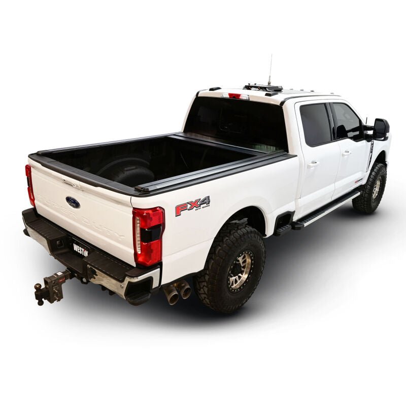 Westin Manual Retractable Bed Cover - 6 ft 10 in Bed - Black | 2023-2026 Ford F250 Super Duty - Stateside Performance - Tonneau Covers - Roll Up - Westin - Westin Manual Retractable Bed Cover - 6 ft 10 in Bed - Black | 2023-2026 Ford F250 Super Duty