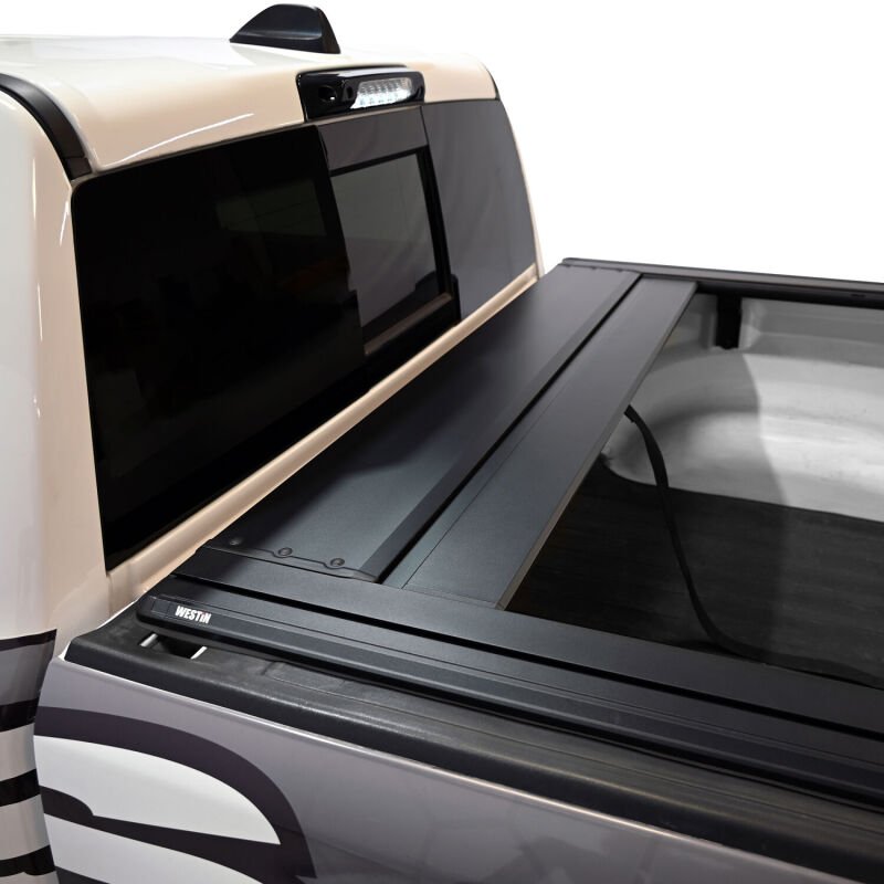 Westin Manual Retractable Bed Cover - Black, 5 ft 7 in Bed, w/o RamBox | 2019-2026 Ram 1500 - Stateside Performance - Tonneau Covers - Roll Up - Westin - Westin Manual Retractable Bed Cover - Black, 5 ft 7 in Bed, w/o RamBox | 2019-2026 Ram 1500