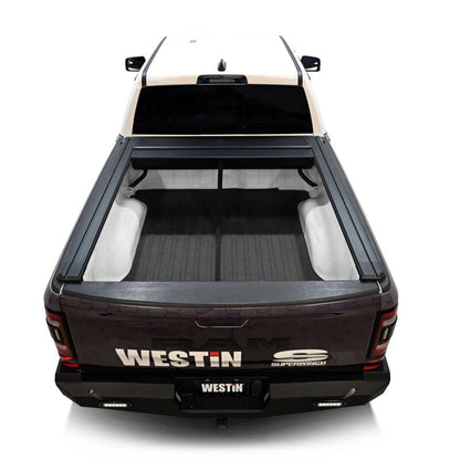 Westin Manual Retractable Bed Cover - Black, 5 ft 7 in Bed, w/o RamBox | 2019-2026 Ram 1500 - Stateside Performance - Tonneau Covers - Roll Up - Westin - Westin Manual Retractable Bed Cover - Black, 5 ft 7 in Bed, w/o RamBox | 2019-2026 Ram 1500
