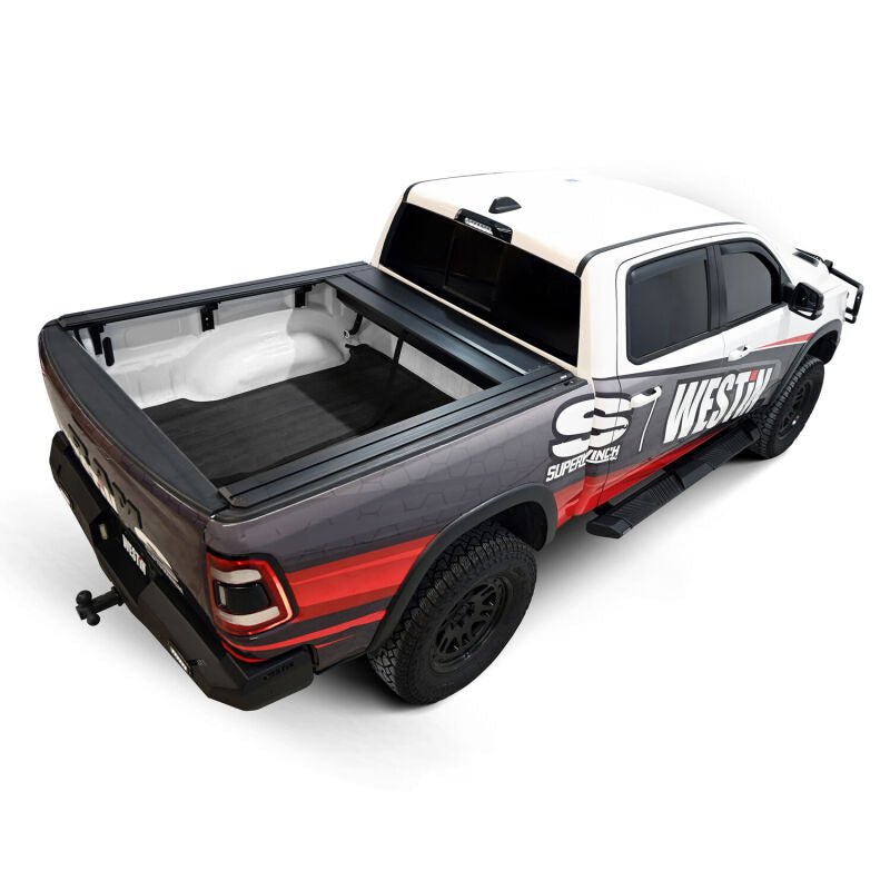 Westin Manual Retractable Bed Cover - Black, 5 ft 7 in Bed, w/o RamBox | 2019-2026 Ram 1500 - Stateside Performance - Tonneau Covers - Roll Up - Westin - Westin Manual Retractable Bed Cover - Black, 5 ft 7 in Bed, w/o RamBox | 2019-2026 Ram 1500