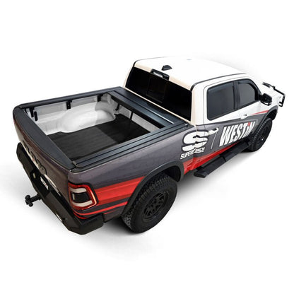 Westin Manual Retractable Bed Cover - Black, 5 ft 7 in Bed, w/o RamBox | 2019-2026 Ram 1500 - Stateside Performance - Tonneau Covers - Roll Up - Westin - Westin Manual Retractable Bed Cover - Black, 5 ft 7 in Bed, w/o RamBox | 2019-2026 Ram 1500
