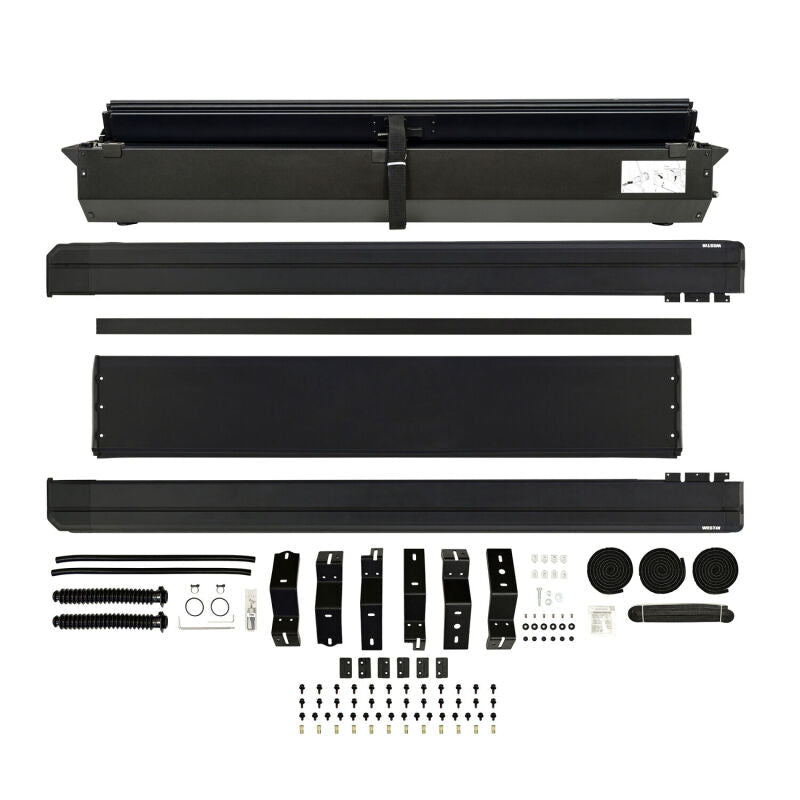 Westin Manual Retractable Bed Cover - Black, 5 ft 7 in Bed, w/o RamBox | 2019-2026 Ram 1500 - Stateside Performance - Tonneau Covers - Roll Up - Westin - Westin Manual Retractable Bed Cover - Black, 5 ft 7 in Bed, w/o RamBox | 2019-2026 Ram 1500