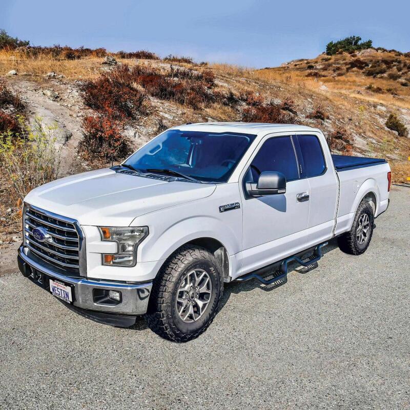 Westin Outlaw Drop Nerf Step Bars SuperCab - Textured Black | 2021-2022 Ford F150 Raptor - Stateside Performance - Nerf Bars - Westin - Westin Outlaw Drop Nerf Step Bars SuperCab - Textured Black | 2021-2022 Ford F150 Raptor