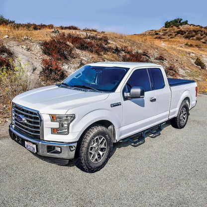 Westin Outlaw Drop Nerf Step Bars SuperCab - Textured Black | 2021-2022 Ford F150 Raptor - Stateside Performance - Nerf Bars - Westin - Westin Outlaw Drop Nerf Step Bars SuperCab - Textured Black | 2021-2022 Ford F150 Raptor