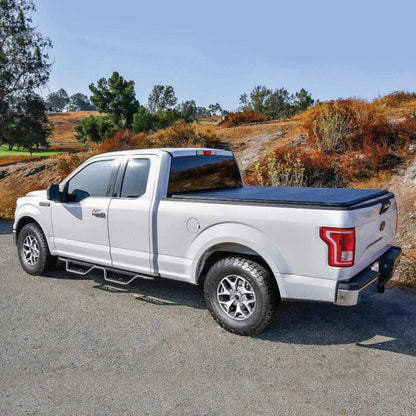 Westin Outlaw Drop Nerf Step Bars SuperCab - Textured Black | 2021-2022 Ford F150 Raptor - Stateside Performance - Nerf Bars - Westin - Westin Outlaw Drop Nerf Step Bars SuperCab - Textured Black | 2021-2022 Ford F150 Raptor