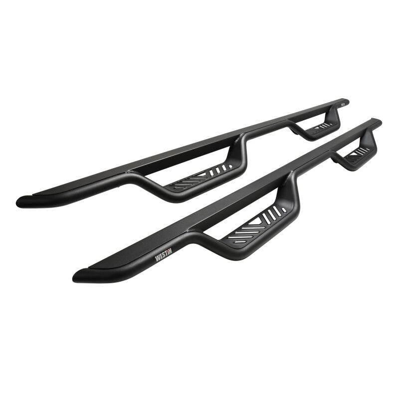 Westin Outlaw Nerf Step Bars Crew Cab - Textured Black | 2019-2026 Chevy Silverado 1500 - Stateside Performance - Nerf Bars - Westin - Westin Outlaw Nerf Step Bars Crew Cab - Textured Black | 2019-2026 Chevy Silverado 1500
