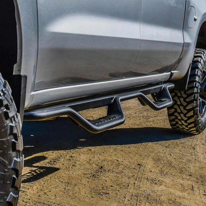 Westin Outlaw Nerf Step Bars Crew Cab - Textured Black | 2020-2026 Chevy Silverado 2500HD - Stateside Performance - Nerf Bars - Westin - Westin Outlaw Nerf Step Bars Crew Cab - Textured Black | 2020-2026 Chevy Silverado 2500HD