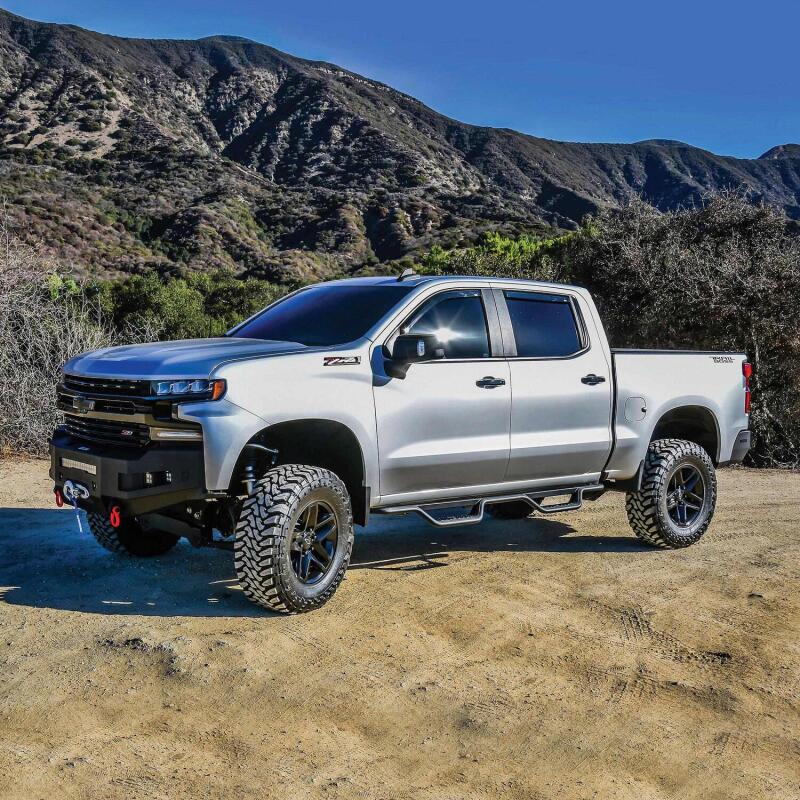 Westin Outlaw Nerf Step Bars Crew Cab - Textured Black | 2020-2026 Chevy Silverado 2500HD - Stateside Performance - Nerf Bars - Westin - Westin Outlaw Nerf Step Bars Crew Cab - Textured Black | 2020-2026 Chevy Silverado 2500HD