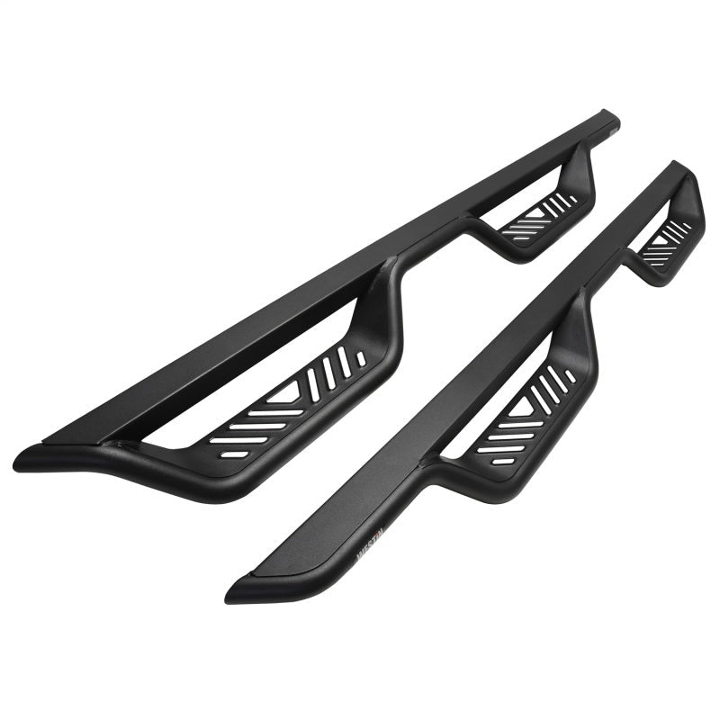 Westin Outlaw Nerf Step Bars - Textured Black, 4-Door | 2021-2025 Ford Bronco - Stateside Performance - Nerf Bars - Westin - Westin Outlaw Nerf Step Bars - Textured Black, 4-Door | 2021-2025 Ford Bronco