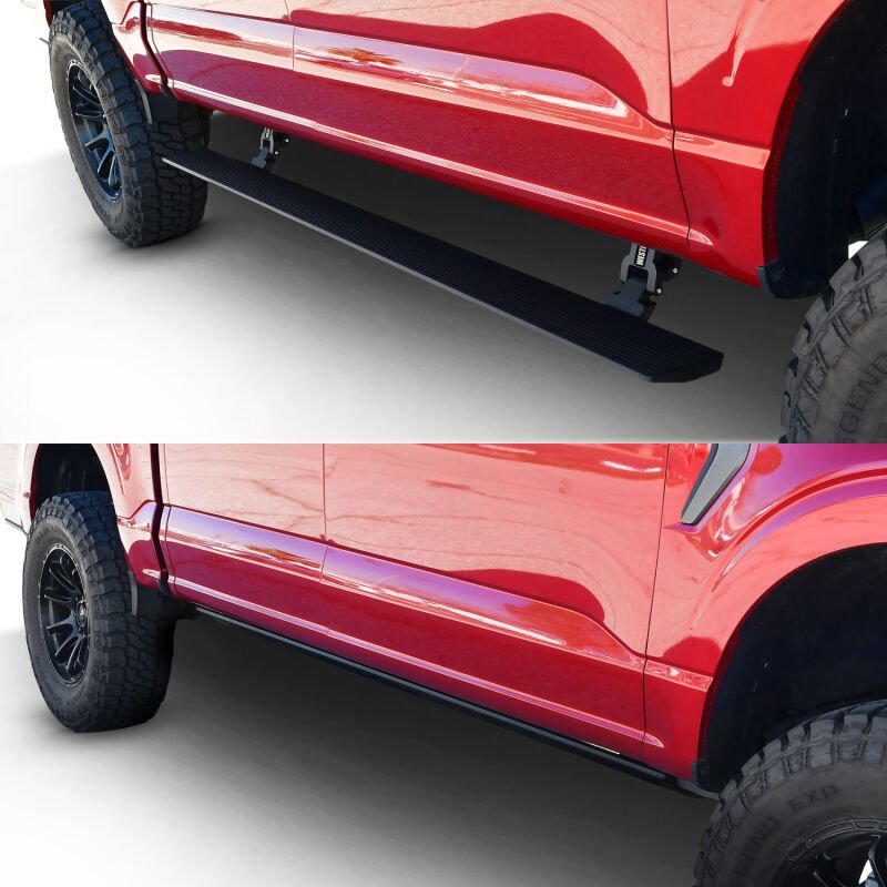 Westin Pro-e Electric Retractable Running Boards - CrewCab - Textured Black | 2017-2022 Ford F350 Super Duty - Stateside Performance - Running Boards - Westin - Westin Pro-e Electric Retractable Running Boards - CrewCab - Textured Black | 2017-2022 Ford F350 Super Duty