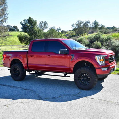 Westin Pro-e Electric Retractable Running Boards - CrewCab - Textured Black | 2022-2025 Ford F150 Lightning - Stateside Performance - Running Boards - Westin - Westin Pro-e Electric Retractable Running Boards - CrewCab - Textured Black | 2022-2025 Ford F150 Lightning
