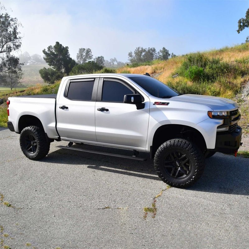 Westin Pro-e Electric Running Boards - Textured Black, Crew Cab | 2019-2026 GMC Sierra 1500 - Stateside Performance - Running Boards - Westin - Westin Pro-e Electric Running Boards - Textured Black, Crew Cab | 2019-2026 GMC Sierra 1500