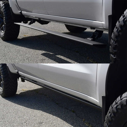Westin Pro-e Electric Running Boards - Textured Black, Crew Cab | 2020-2026 Chevy Silverado 2500HD - Stateside Performance - Running Boards - Westin - Westin Pro-e Electric Running Boards - Textured Black, Crew Cab | 2020-2026 Chevy Silverado 2500HD