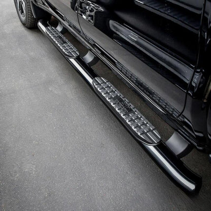 Westin PRO TRAXX 4 Oval Double Cab Nerf Step Bars - Black | 2019-2026 GMC Sierra 1500 - Stateside Performance - Nerf Bars - Westin - Westin PRO TRAXX 4 Oval Double Cab Nerf Step Bars - Black | 2019-2026 GMC Sierra 1500