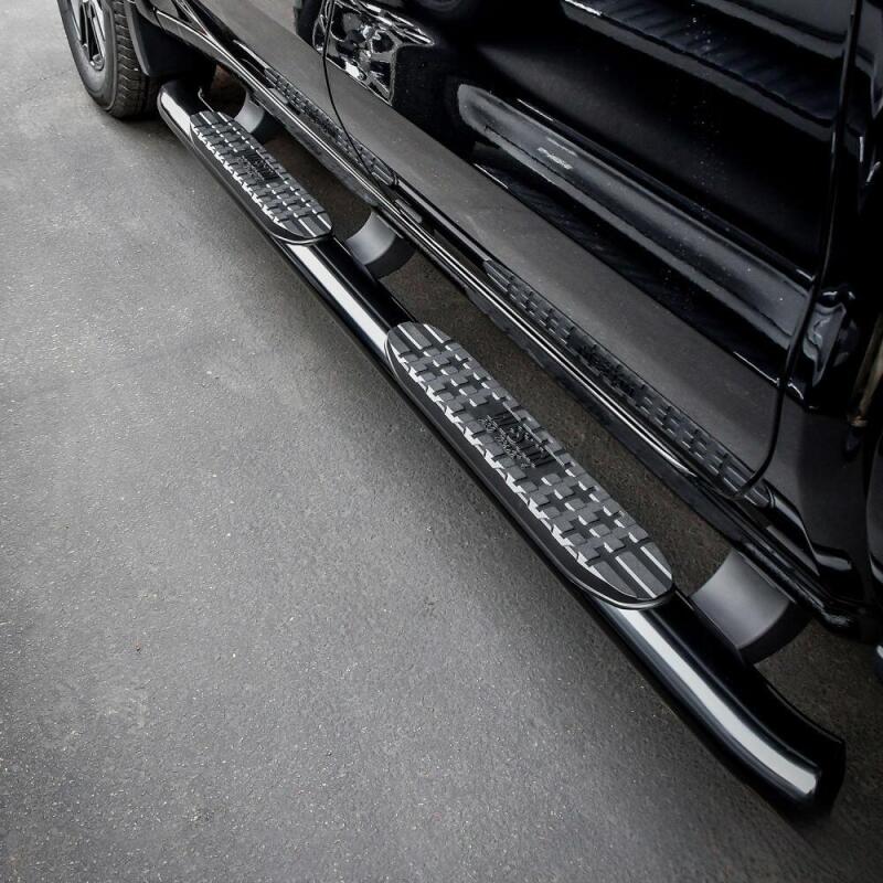 Westin PRO TRAXX 4 Oval Double Cab Nerf Step Bars - Black | 2019 GMC Sierra 2500HD - Stateside Performance - Nerf Bars - Westin - Westin PRO TRAXX 4 Oval Double Cab Nerf Step Bars - Black | 2019 GMC Sierra 2500HD