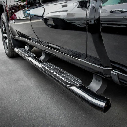 Westin PRO TRAXX 4 Oval Double Cab Nerf Step Bars - Black | 2020-2026 Chevy Silverado 3500HD - Stateside Performance - Nerf Bars - Westin - Westin PRO TRAXX 4 Oval Double Cab Nerf Step Bars - Black | 2020-2026 Chevy Silverado 3500HD