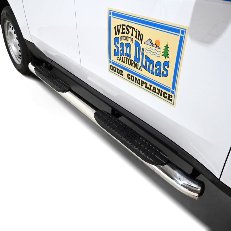 Westin PRO TRAXX 4in Oval Nerf Step Bars - Polished | 2022-2024 Ford Maverick - Stateside Performance - Nerf Bars - Westin - Westin PRO TRAXX 4in Oval Nerf Step Bars - Polished | 2022-2024 Ford Maverick